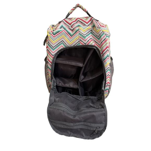 thirty-one Backpack Sling Bag Camera Diaper Bag Hiking Party Punch Chevron main image 4